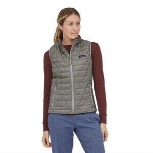 Patagonia womens gray nano puff vest size small
